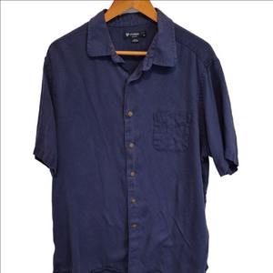 Daniel Cremieux Men's Dark Blue Casual Button Down Shirt